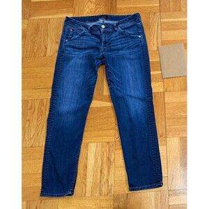 Hudson Women’s Jeans Size 31 Signature Bootcut Flap Pocket Stretch Dark Wash